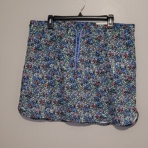 NWT St. John's Bay Floral Skort